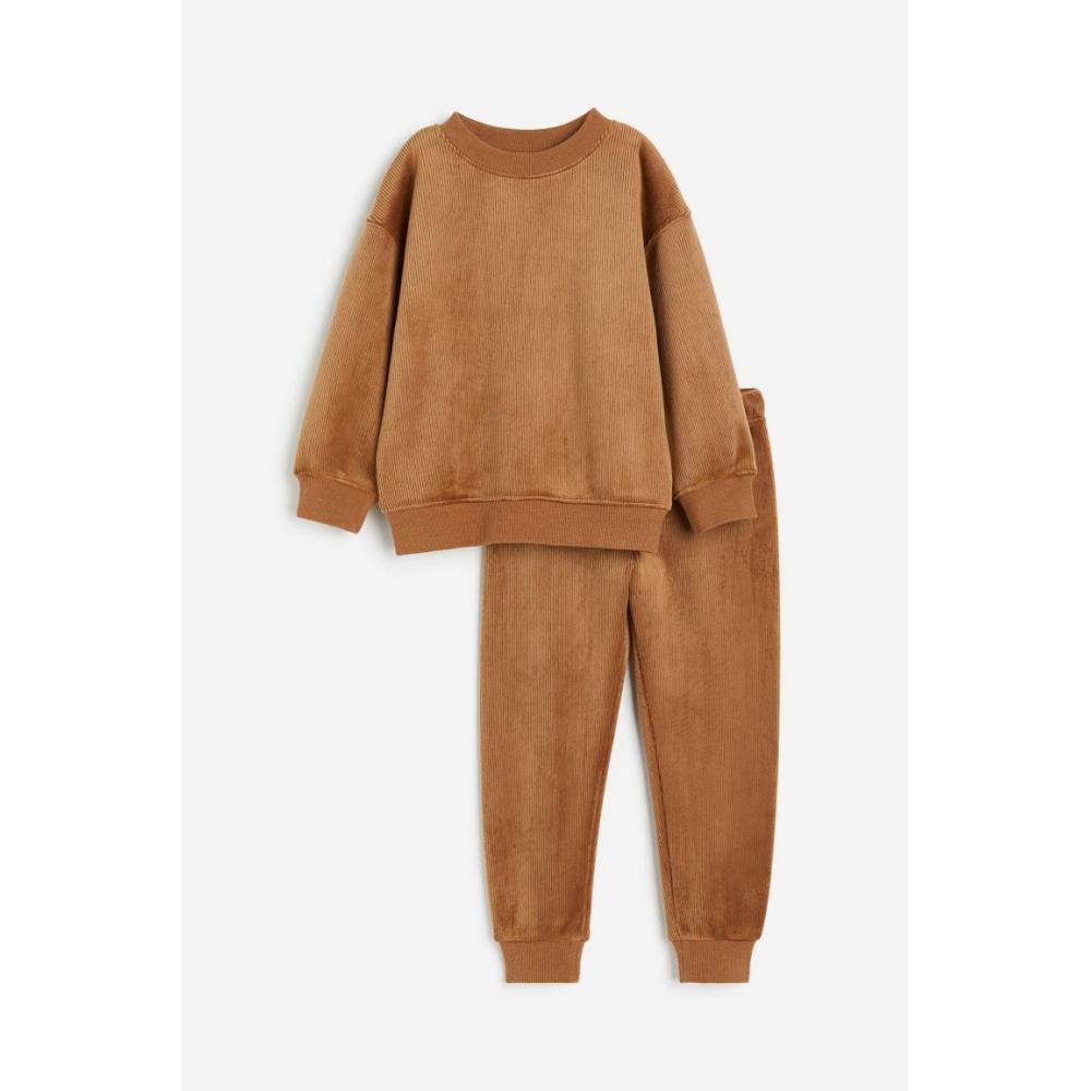 

HM велюровый комплект из 2 предметов коричневый