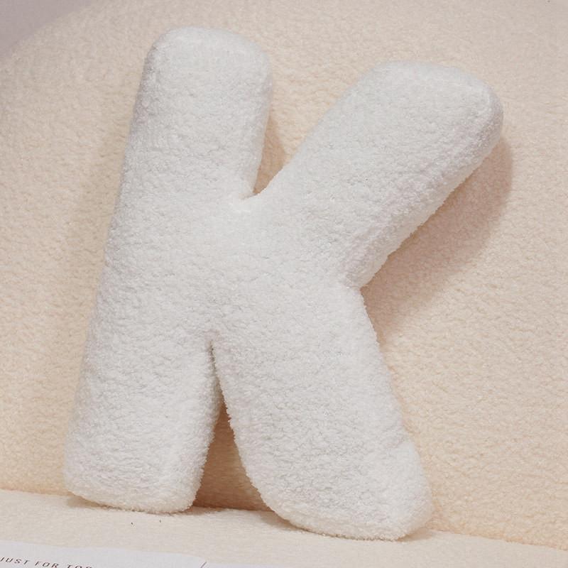 26 English Letters Plush Toy Cartoon Cushion Stuffed Doll Decoration Bedroom