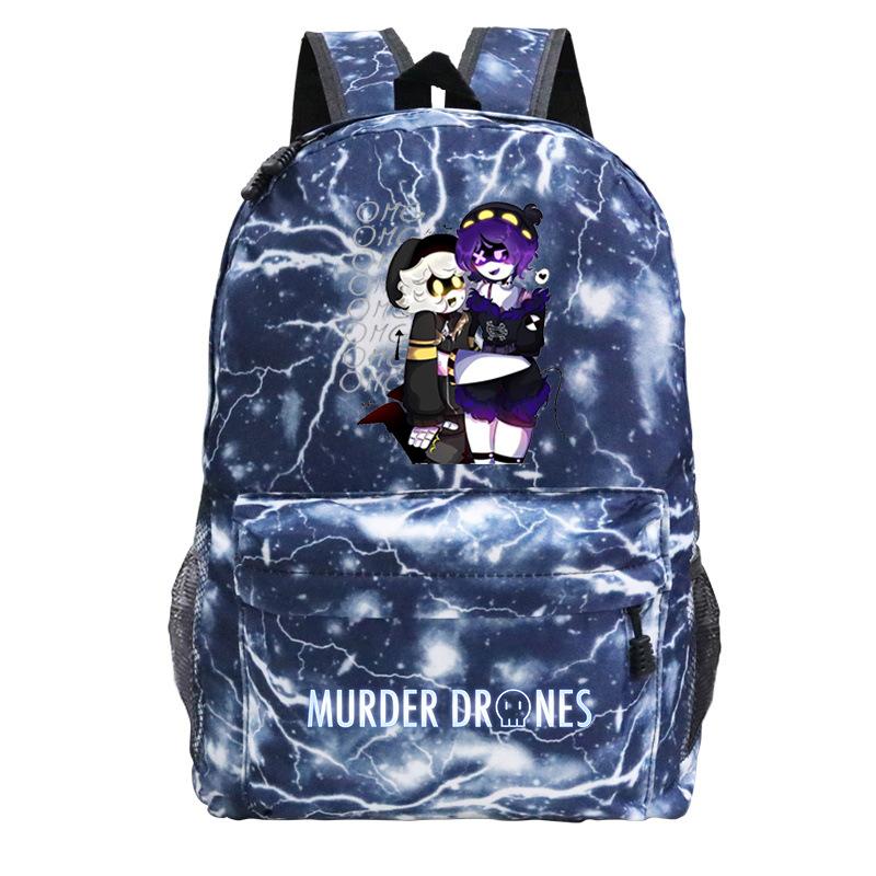 Anime Murder Drones Peripheral Fashion Children's Backpack Large Capacity Load Reduction Student Leisure School Bag