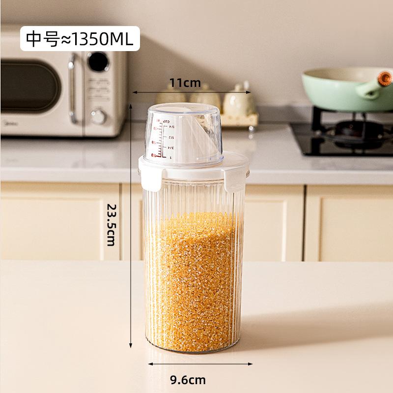 Borcan sigilat, Calitate alimentară, De uz casnic, Rezistent la insecte și umiditate, Container pentru orez de bucătărie, Borcan pentru depozitare făină și amidon