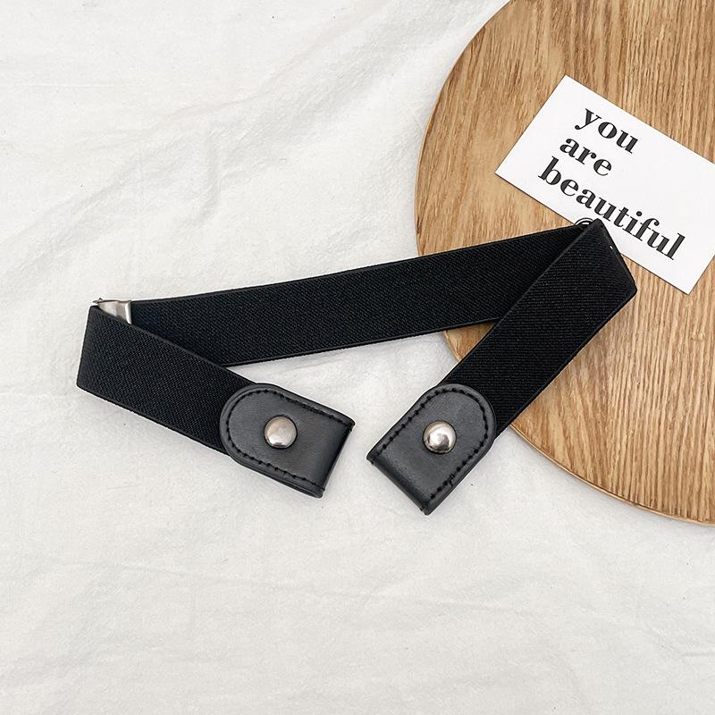 

Невидимый черный кожаный пояс для утягивания талии для женских джинсов