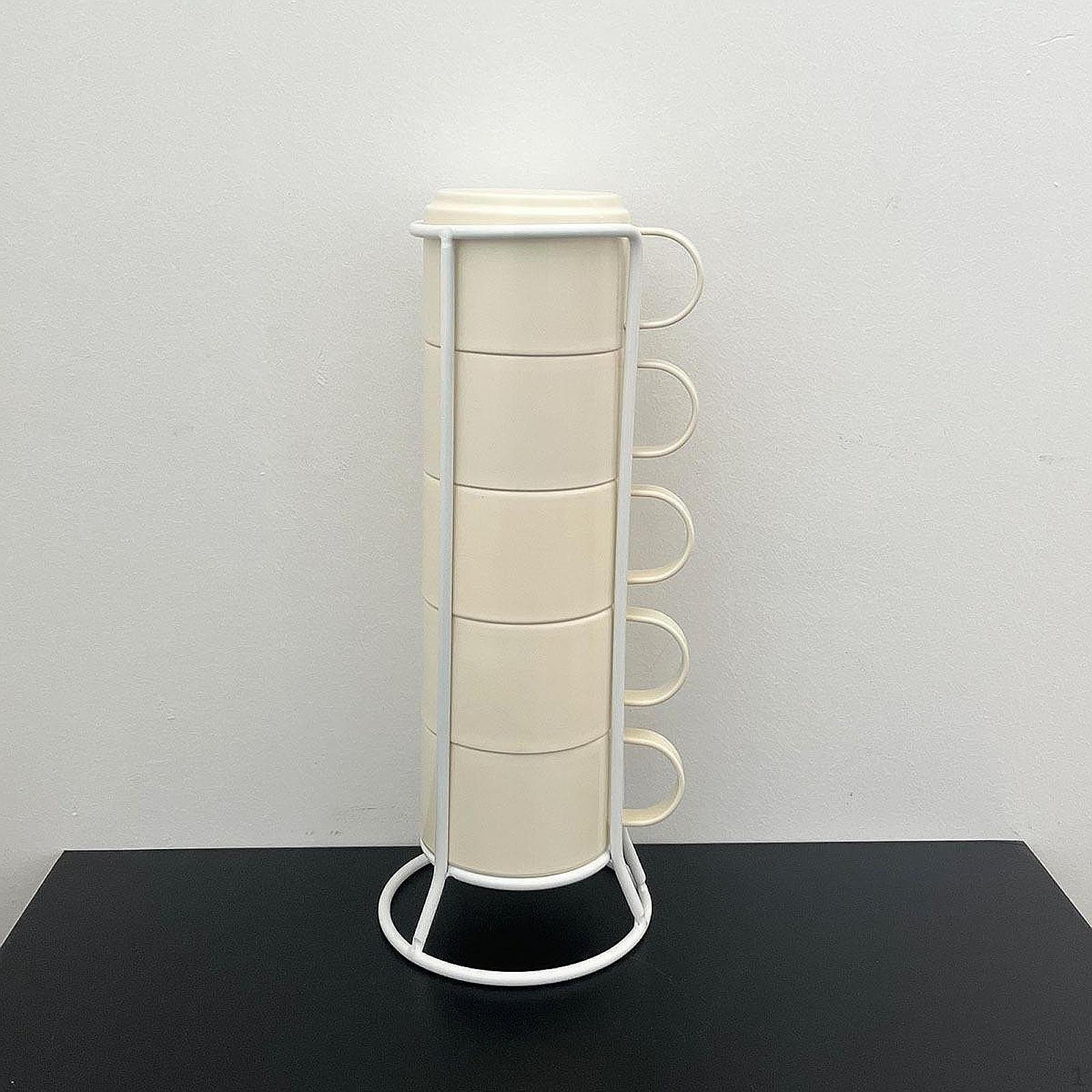 

Складные кружки для чая, набор чашек для капучино и эспрессо, чайные чашки для отеля Milk Hotel 5pcs белый