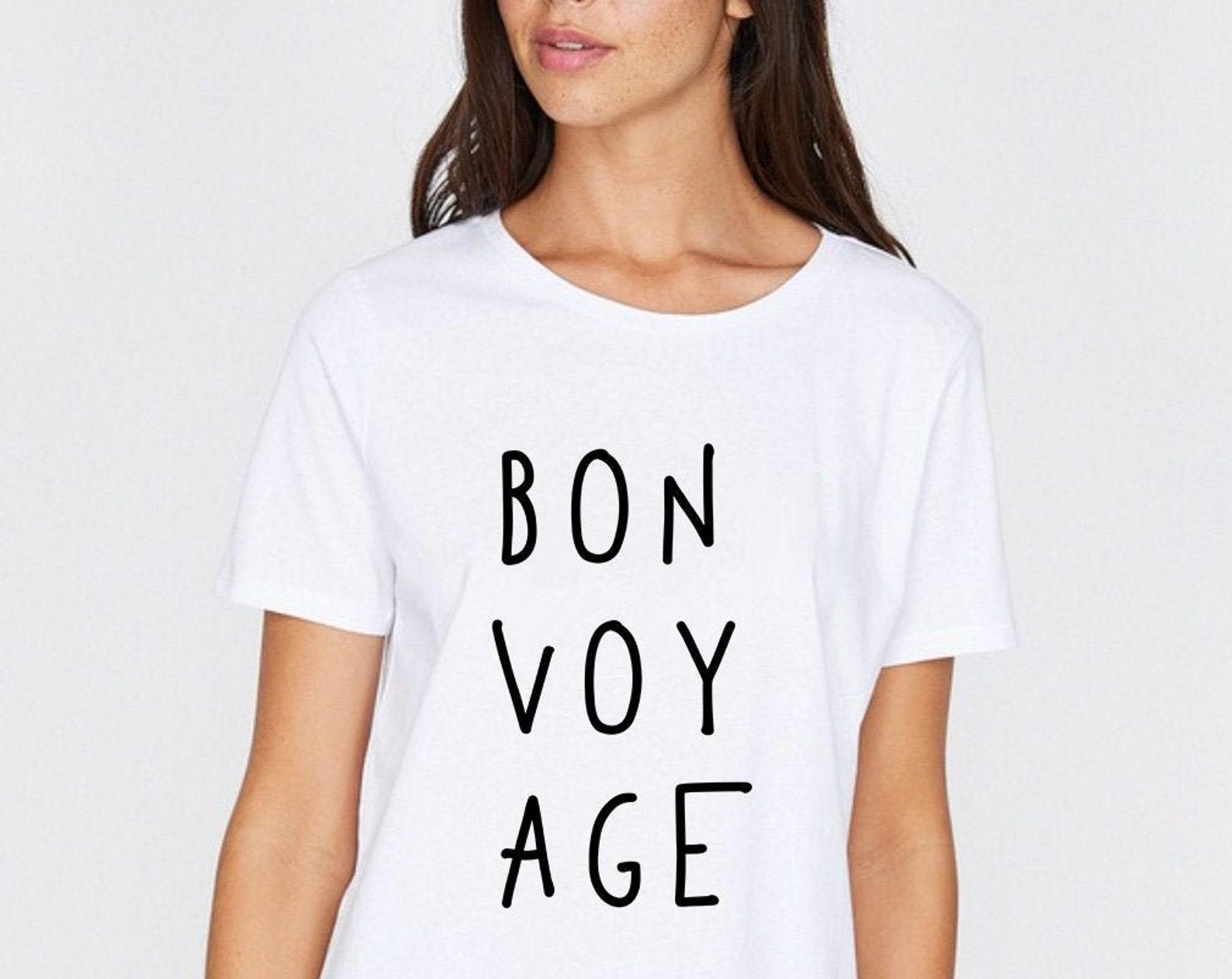 Bon Voyage Graphic Tee, Bon Voyage T-Shirt, Cruise Shirt, Vacay Tee, Trendy Shirt, Women s Shirt, Bon Voyage Shirt, Travel Tee, Bon Voyage S