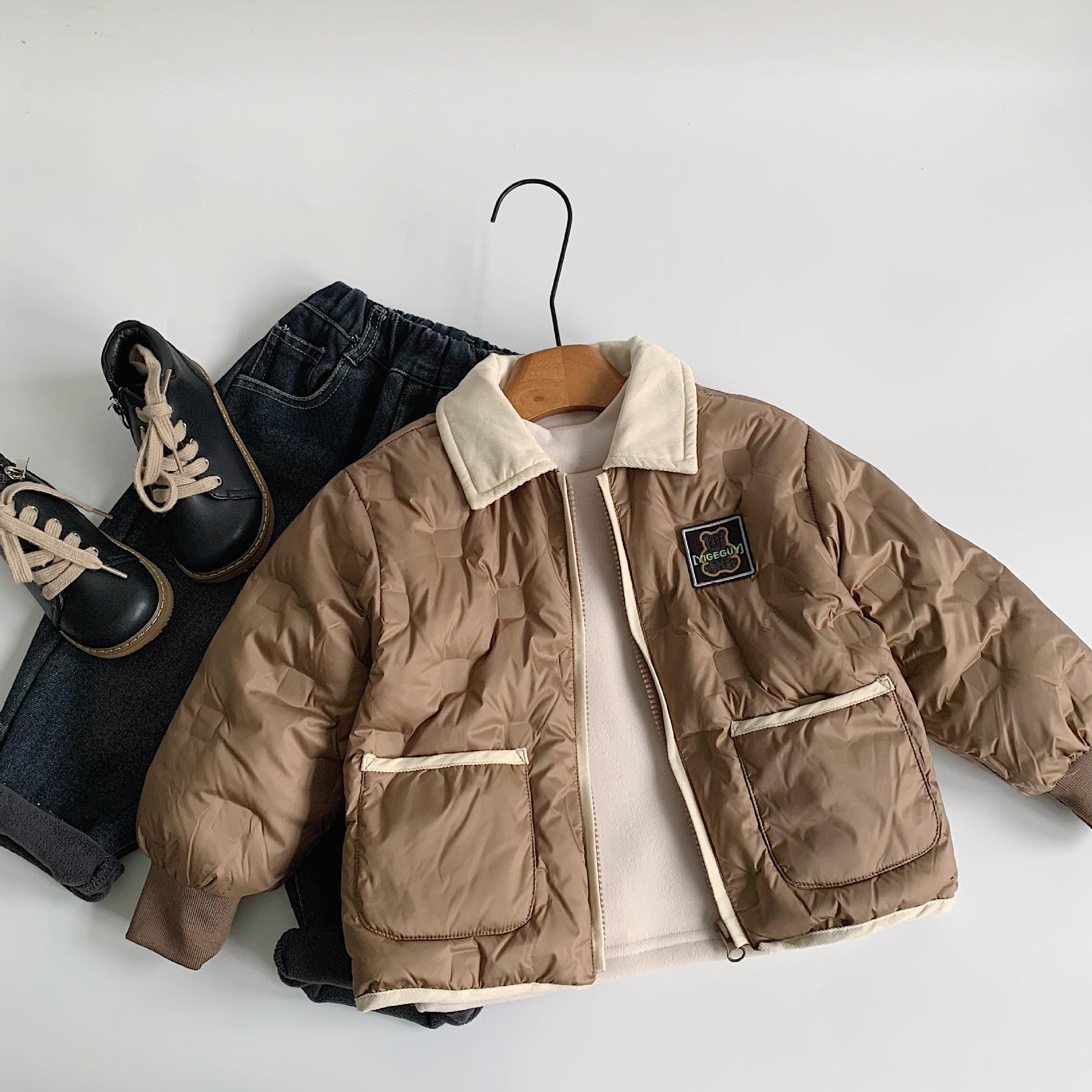 

Детский зимний пуховик Maibao 2024: Свободный крой, 90% белый утиный пух, Теплый корейский стиль, F0472 90 cm