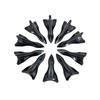 Universal Black Carbon Fiber Shark Fin Roof Spoiler Wind Deflector