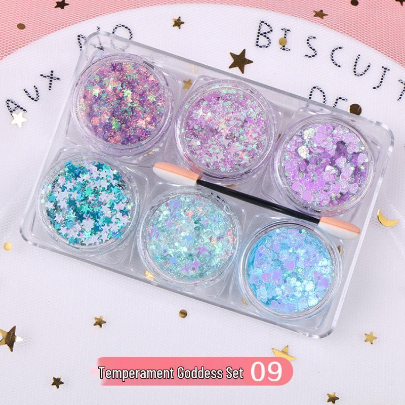 Fairy Sparkle Glitter Eyeshadow Stickers - Shimmer Makeup for Christmas & Children's Day