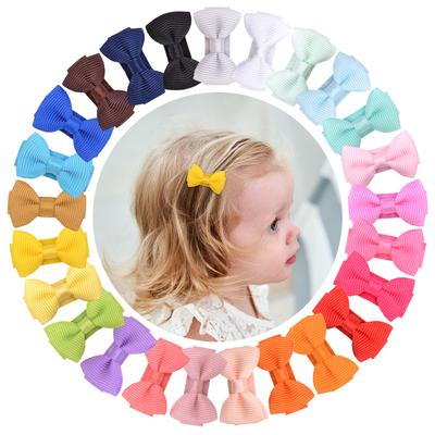 20Pieces Small Bowknot Hair Clip Side Hair Clip For Children Candy Color Hair Accessories Perfect For Everyday Use