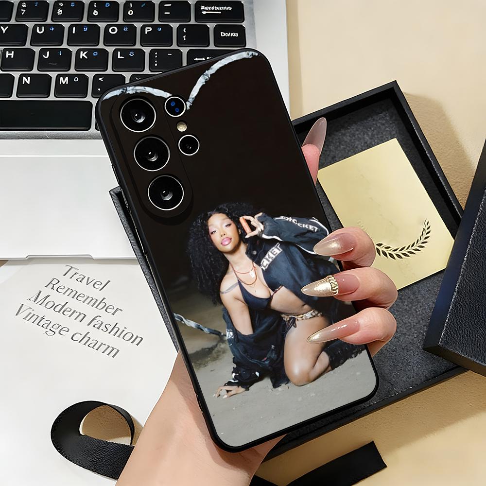 Singer SZA Lana Phone Case For Samsung S26 S25 S24 FE S23 S22 S21 Plus S20 Ultra Note20Ultra Black Soft Shell