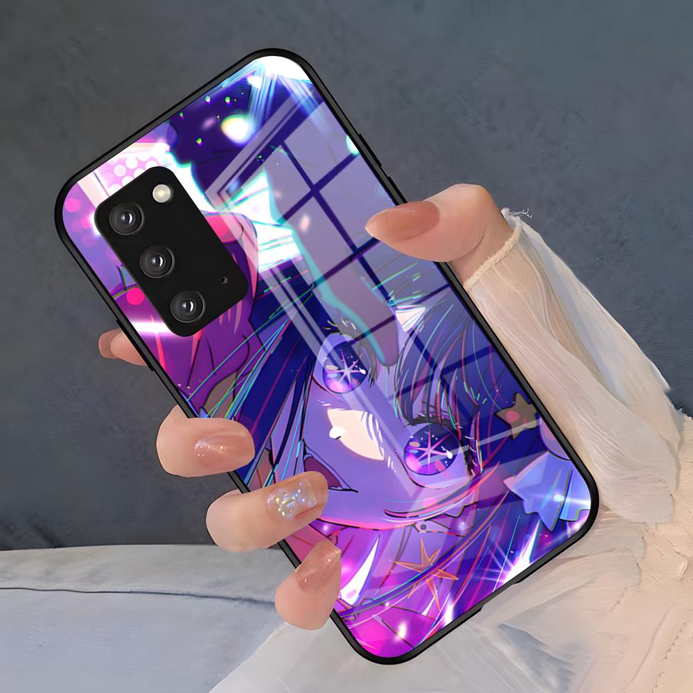 Anime Oshi No Ko Phone Case For Samsung S26 S25 Plus S20 S20 Plus S22 Ultra S23 FE S21 Plus S21 Ultra Glass Cover