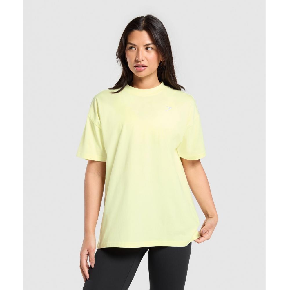 

Gymshark Тренировочная футболка оверсайз Refresh Yellow B1a7m Ybss XS