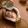 Portable Bearing Wood Tea Tray Water Storage Teapot Drain Plate Dry Brewing Tea Table  Household