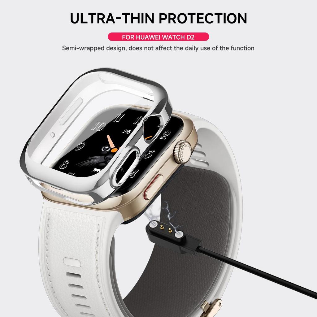 Case for Huawei Watch D2 Screen Protector Case Soft TPU All-Around Protective Bumper Cover Accessories for Huawei Watch D2