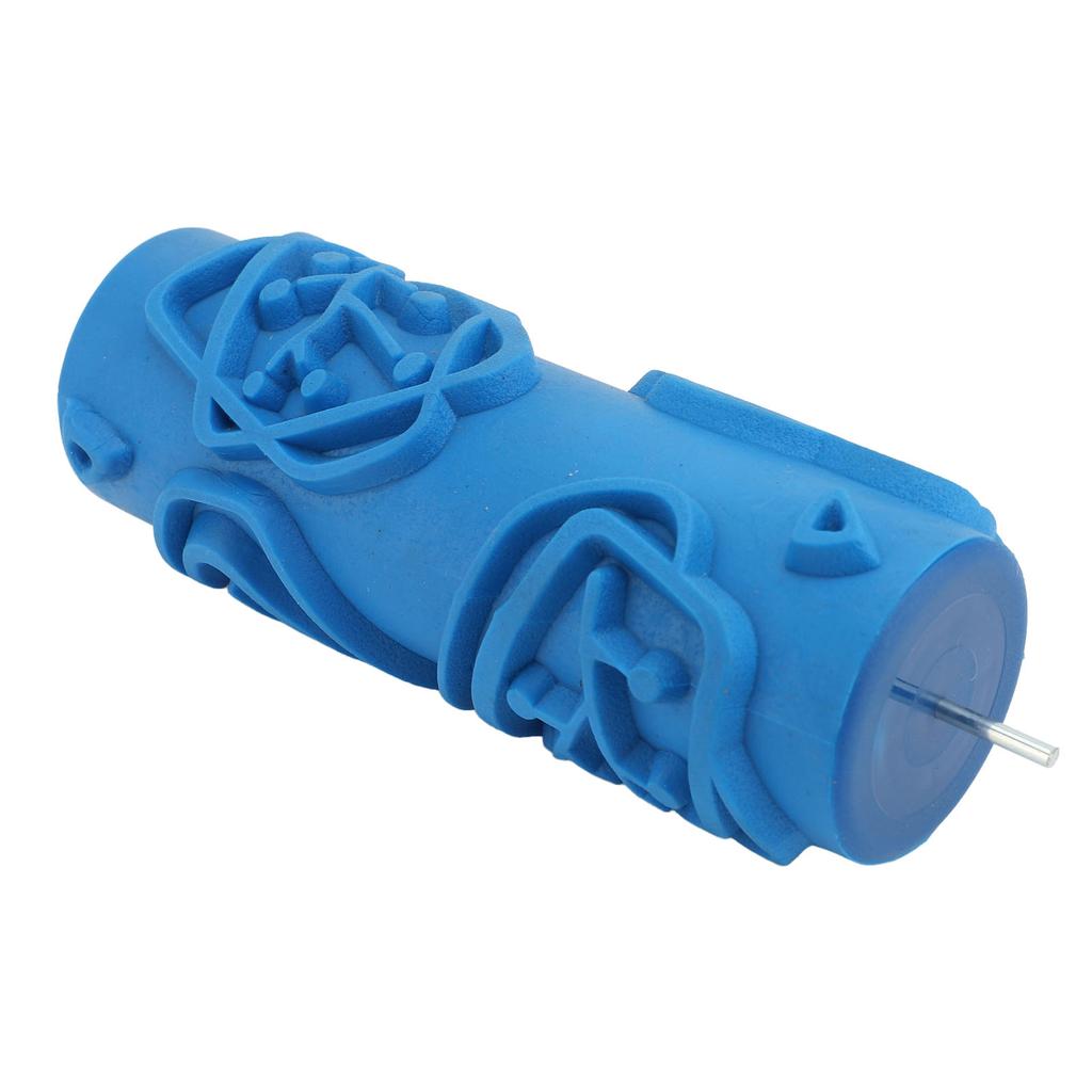 Pattern Paint Roller Soft Rubber Head for Walls Ceiling Decorative Texture Tool Blue 105Y