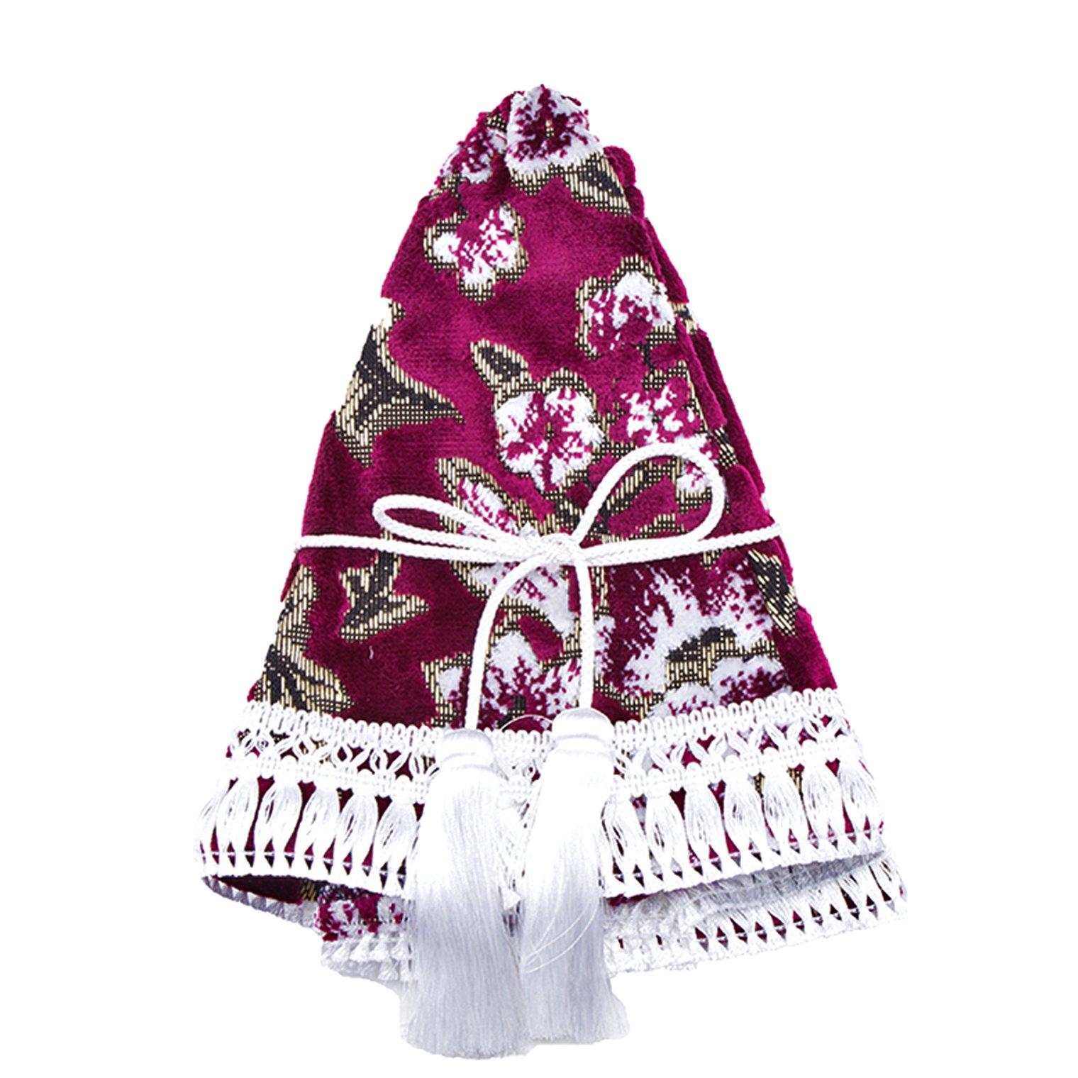 

Miyabi Чехол КПП Kinkazan Винно-пурпурный с Белым Чехлом, Бахрома Мадонна , MBC-MA-WP