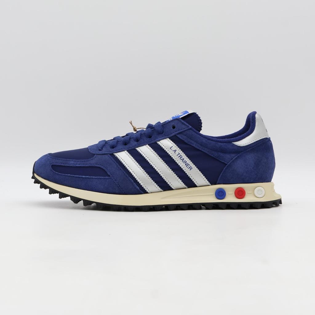 JR7171 adidas Originals LA Trainer OG Dark Blue Silver Metallic Off White (Men's