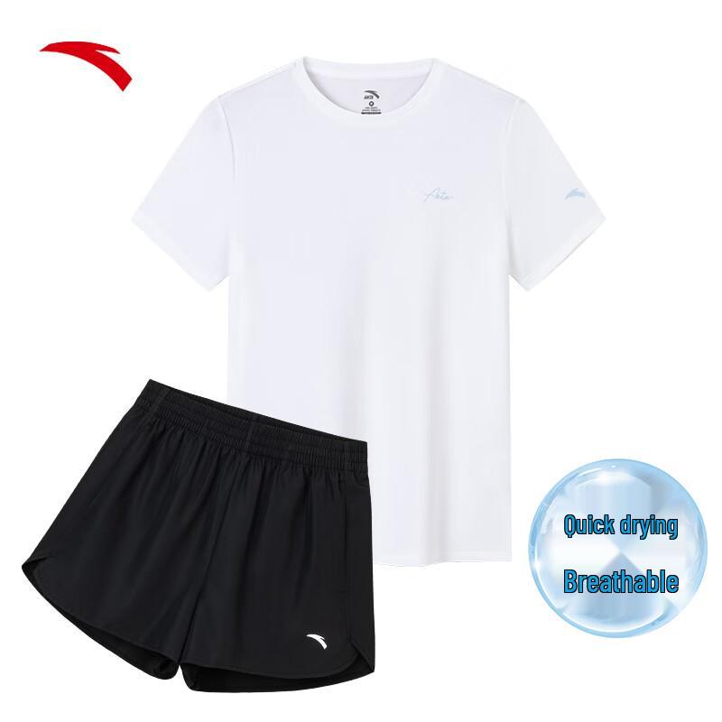 Anta Women's Quick-Dry Short Sleeve & Shorts Set
