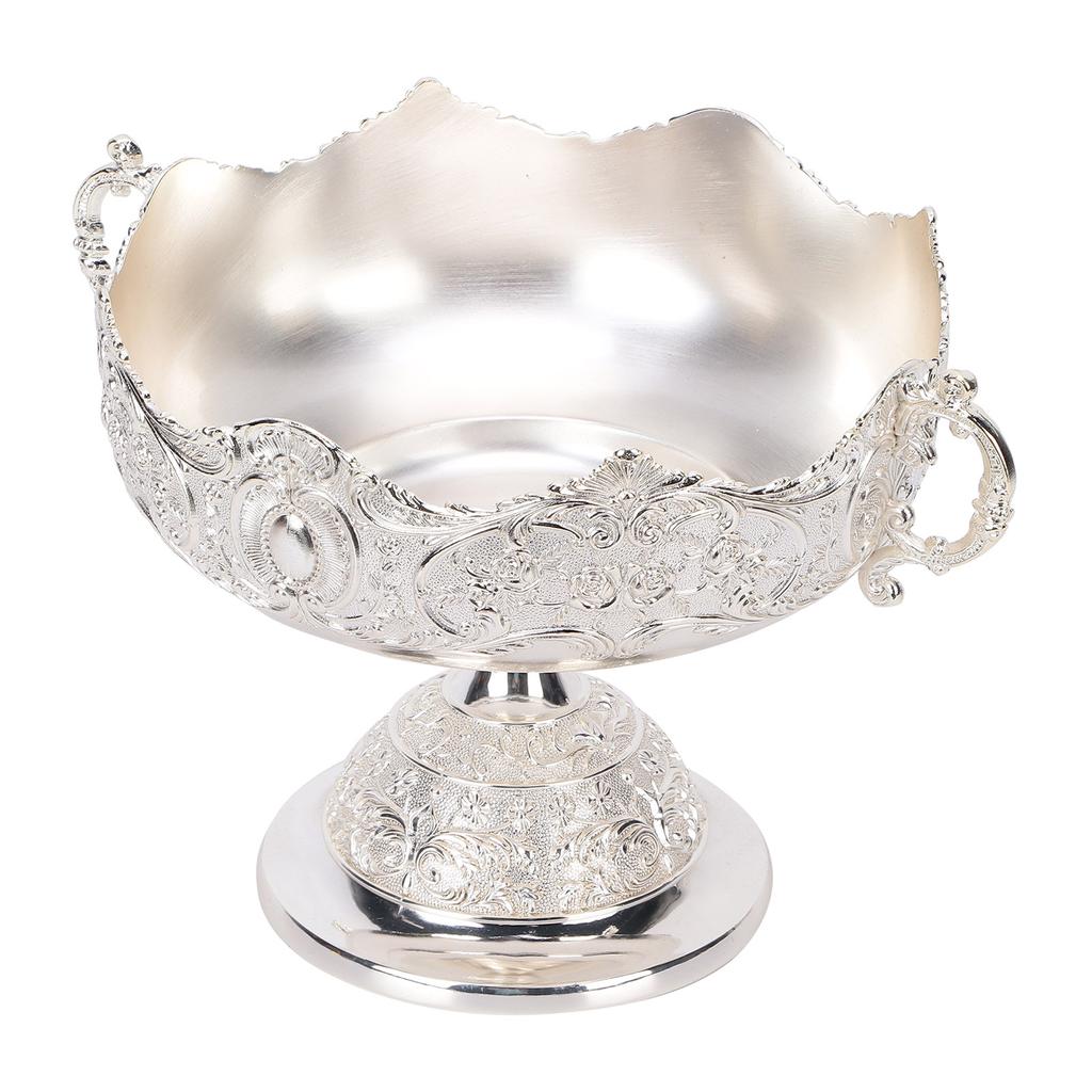 Tavă europeană pentru farfurii cu fructe Ornamente pentru bol din aliaj de zinc cu design retro pentru depozitarea bomboanelor