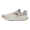 Anta Comfortable Trendy Fabric Synthetic Leather Rebound Wrap Non-Slip Low-Top Casual Running Shoes Men Sneaker Beige 912445510-5