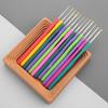 New Rubber Handle Knitting Needles Long Multisize Crocheting Needles Weaving Tool DIY Sewing Accessories