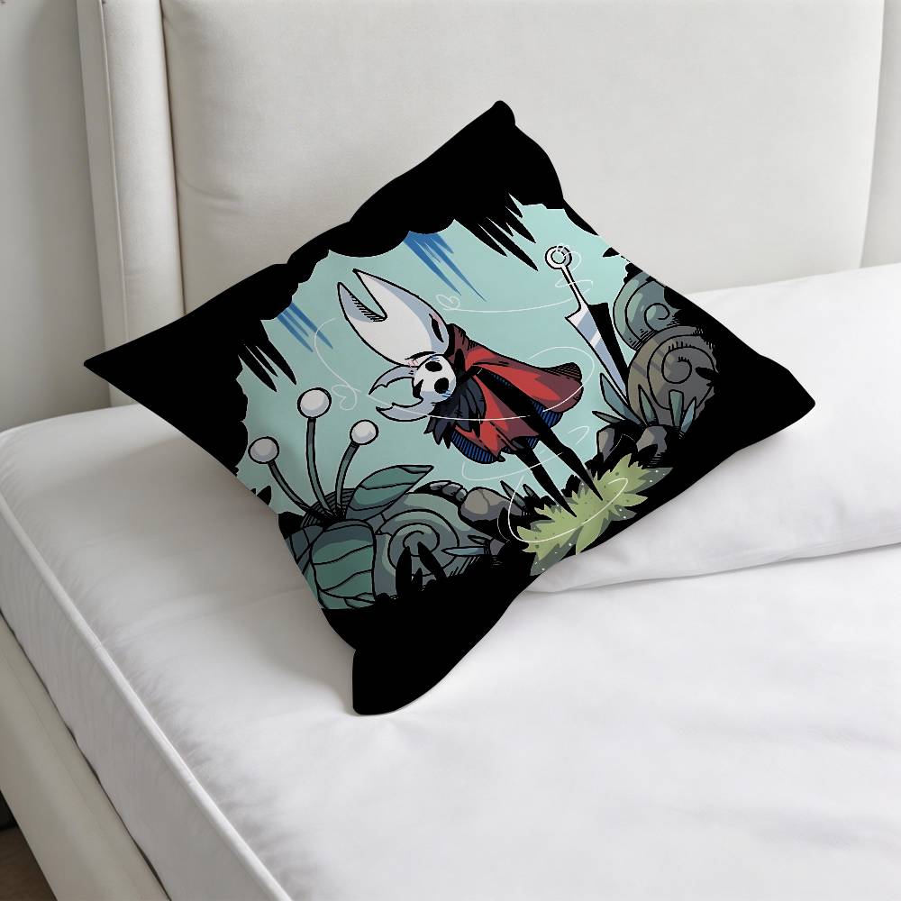 HHollow Knight SSilksong Decorative Square Pillow Cover Modern Cushion Case for Living Room Bedroom