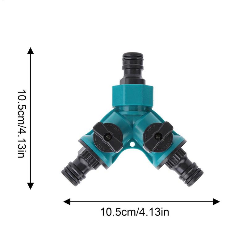 Hose Splitter For Garden Hose Extension Hose Splitting Fittings Quick On/Off Garden Hose Faucet Splitter For Agricultural