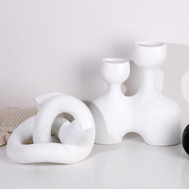 Enkla Wabi-sabi Geometriska Abstrakta Knutar Dekorativa Prydnader Modellhus Försäljningskontor Bokhylla Kreativa Moderna Konstmöbler