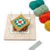 Smooth Surface Wooden Blocking Board Square with Pins Crochet Tool Holed Durable Blocking Mat Piece Shaping