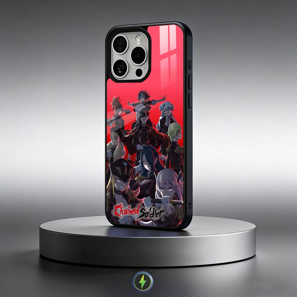 Anime C-Chained Soldier Handyhülle Für iPhone17,16,15,14,13,12,11 Plus,Pro Max Magnetisch Für Magsafe Kabelloses Laden