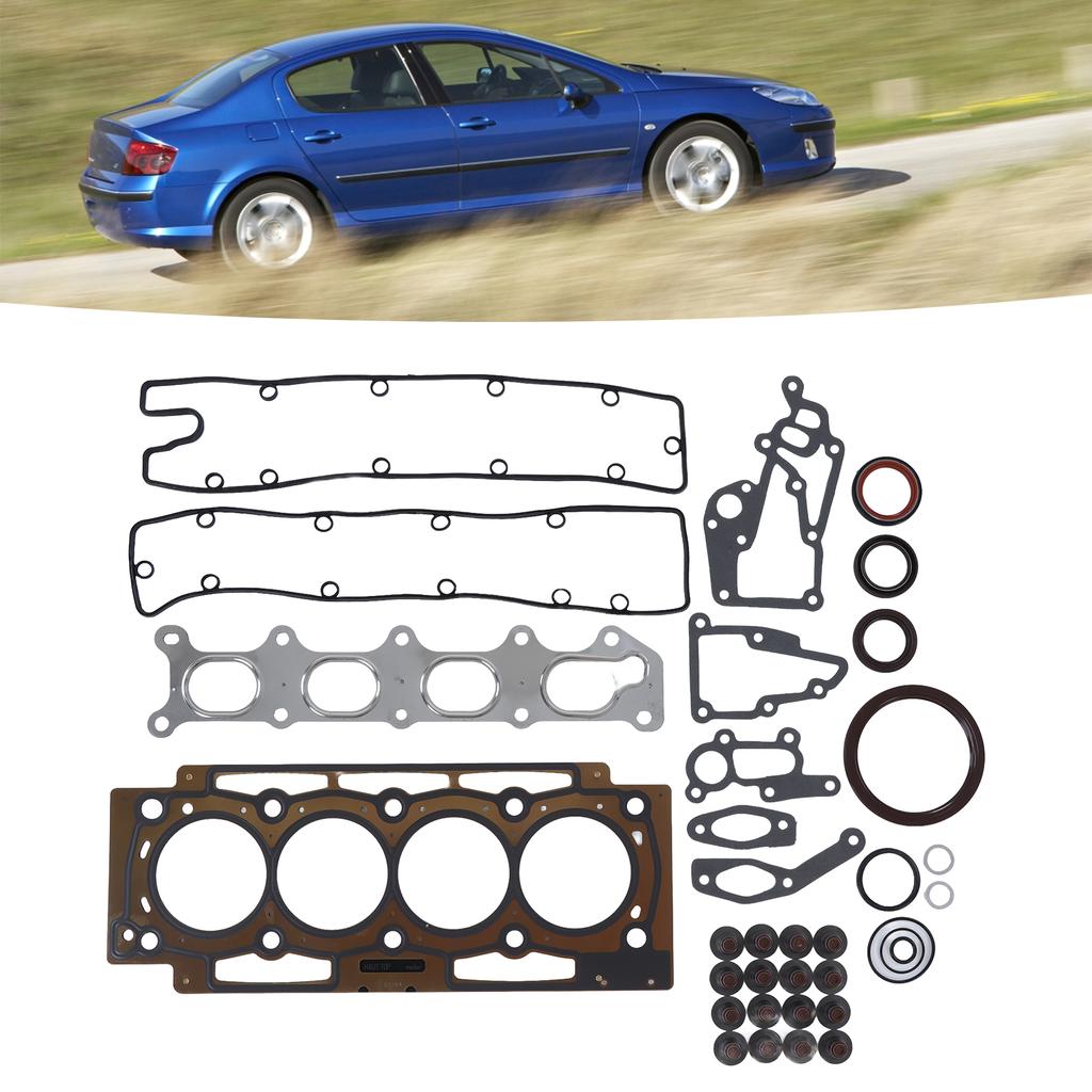 39 Pcs Engine Gasket Cylinder Head Set 0197Y1 Car Accessories Replacement for Peugeot 206 307 308 406 407 607 806 807