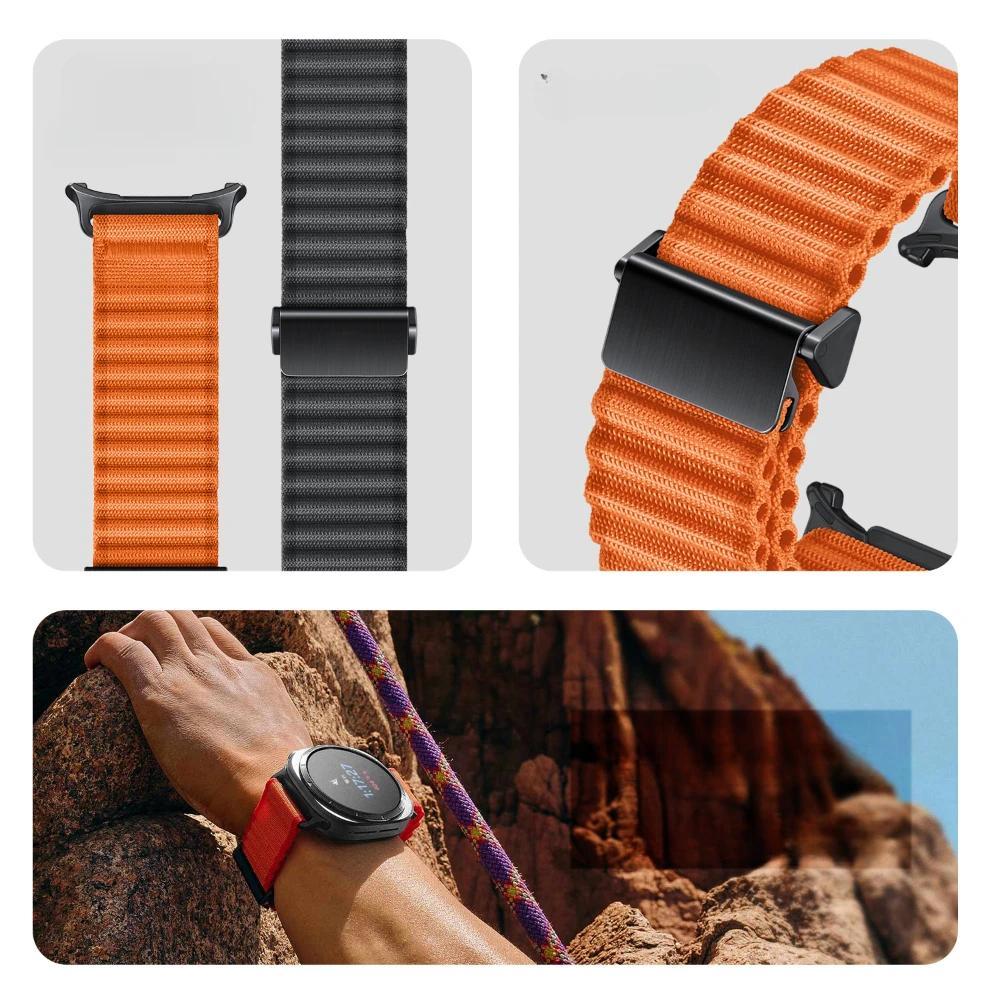 Sport Breathable Nylon Strap for Samusng Galaxy Watch Ultra 47mm New Adjustable Wristband for Galaxy Watch Ultra Watch Accessory