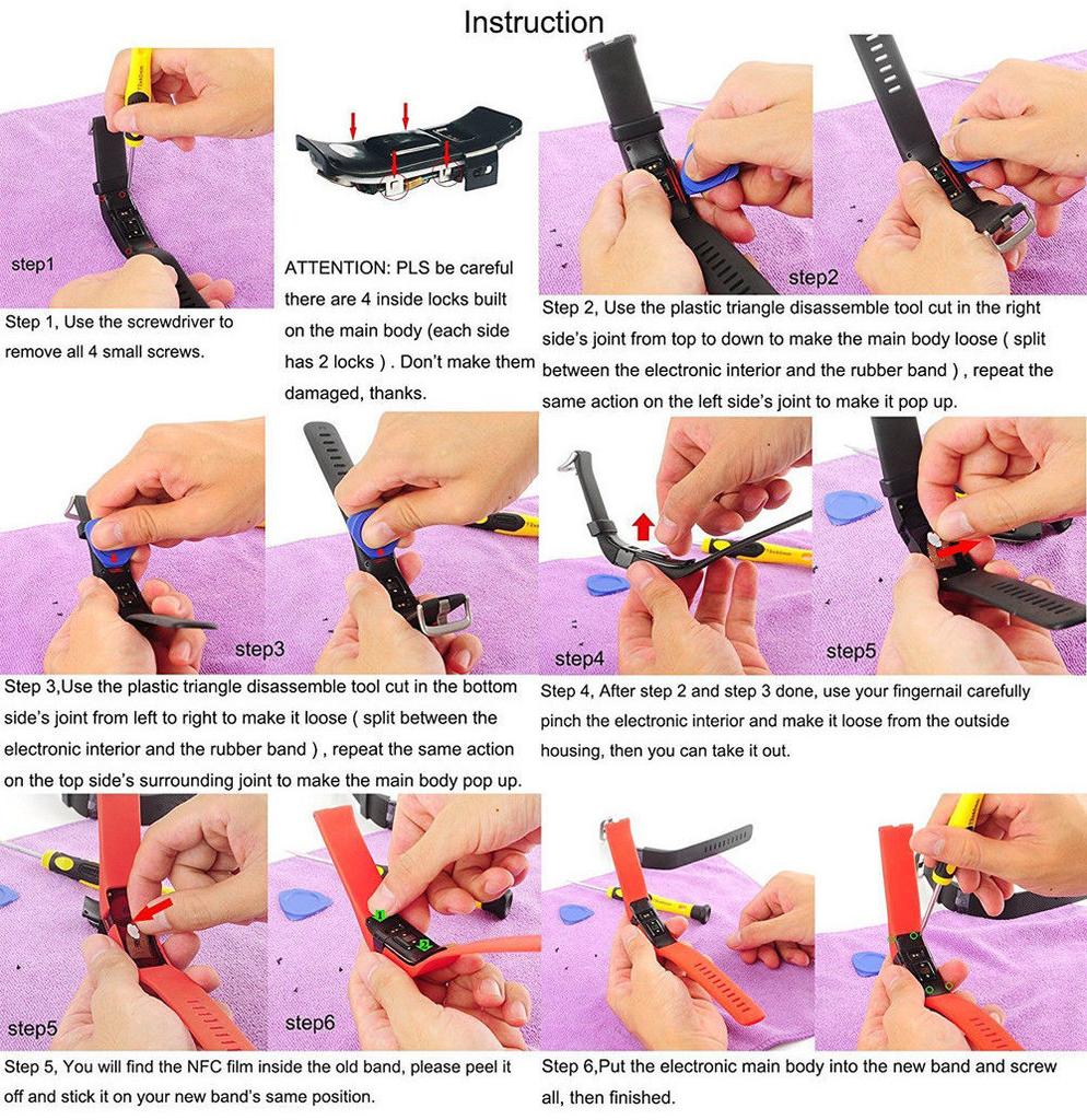 Silicone Strap For Fitbit Charge 2 Replacement Wristbands  Comfortable Classic