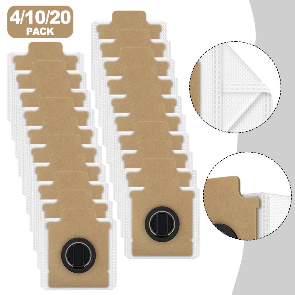 Efficient Debris Collection with Replacement Dust Bags for Dreame Z40 Station Vacuum Cleaner Available in Packs of 4 10 or 20