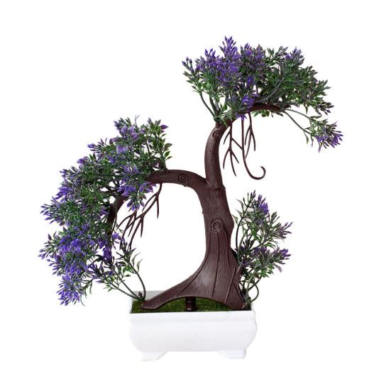 Albero Da Frutto Artificiale Con Vaso - Mini Bonsai Finto In Plastica, Ciliegio/Pesco/Arancio, Per Decorazione Casa E Ufficio