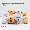 Dog Pvc Maltese Figure Model Sets With Magnetic Design For Kids Collectors And