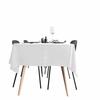 shopdp White Tablecloth, 100% Cotton, Rectangular, Nordic, Pastoral Style (180x140cm)