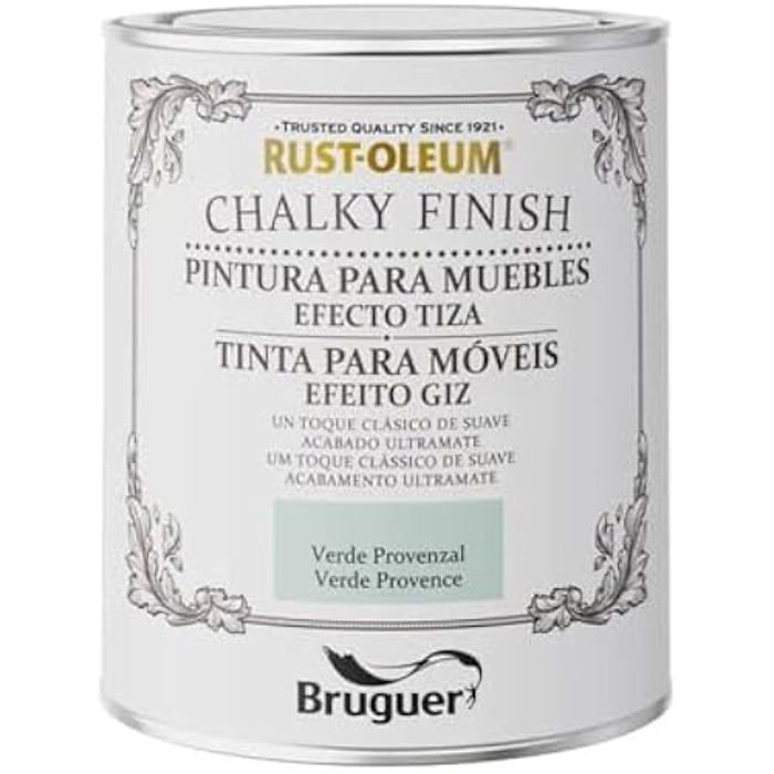 Vopsea - BRUGUER - RUST-OLEUM CHALKY FINISH - Verde Provençal - 0,750l - Mat