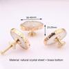 Manufacturer Furniture Hardware Decoration Natural Ore Crystal Handle Knob Drawer Cabinet Door Crystal Pulls Knob
