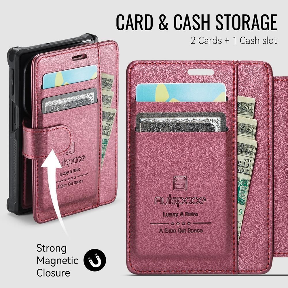 Wireless Charging Flip Wallet Case for Samsung Galaxy Z Fold 8 8Ultra Fold8 Fold8Ultra Stand Phone Case Leather Phone Cover