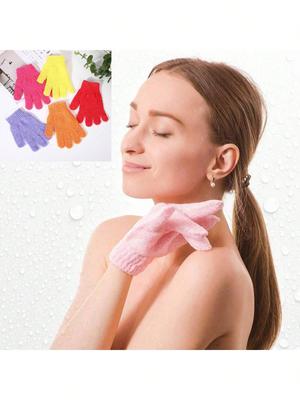 Peeling Badeschwamm-Handschuhe, Badeschwamm-Handschuhe, Zweiseitige Peeling-Handschuhe für Spa, Massage und Körperpeeling