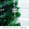 Transparent Acrylic Christmas Tree Ornaments: Elk & Snowflake Decorations