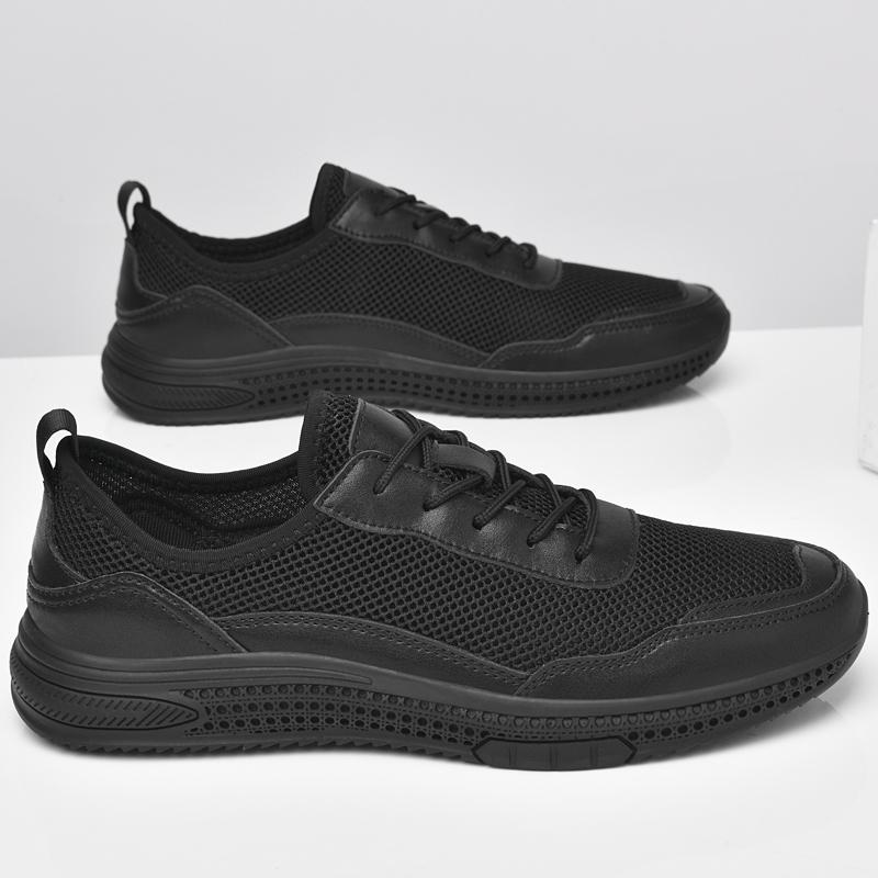 Spring Hot Selling Men's Mesh Casual Shoes Breathable Comfortable Beach Camping Shoes Versatile Men's Driving Shoes for Daily