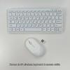 Teclado y Ratón Inalámbricos 2.4G Coreanos Portátil Mini Teclado Ratón Combo Set Para Portátil Mac PC de Escritorio Ordenador
