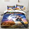Back To The Future Clasic Movie Retro Beding Set Printed With Pilowcase Soft Duvet Cover Soft Single Double Quen Super King-Sized Dimensionsd