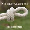 Толстая хлопковая веревка: Износостойкий, Нескользящий для Штор, Плетения, Бельевой веревки, Перетягивания каната, DIY-проектов.