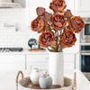 Lifelike 5 Flowers/Bundle Artificial Flowers Real Touch with Stems Fake Peony Floral Arrangements Fake Flower Bouquets Wedding