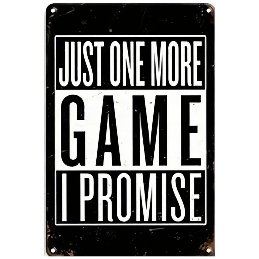 Retro klassisches Spiel Poster Metallplatte Blechschild Vintage Gamer Zimmer Kunst Aufkleber Dekor Plakette personalisierte Mann Höhle Dekoration