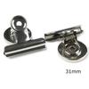 New 2Pcs Metal Round Fridge Magnetic Sticker Clips Fridge Wall Memo Note Message Binders Clamp Holder Whiteboard Magnet Colorful