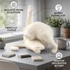 Resin Funny Cat Statue 4.92x3.94 in Resin Cat Sculpture Whimsical Kitty Ornament  For Cat Lovers