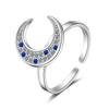 New 925 Sterling Silver Ring AAA Zircon Adjustable Simplicity Fashion Exquisite Women Jewelry Accessories Wedding Party Gift