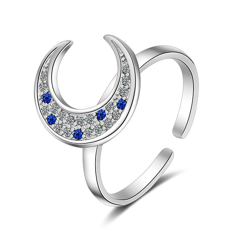 New 925 Sterling Silver Ring AAA Zircon Adjustable Simplicity Fashion Exquisite Women Jewelry Accessories Wedding Party Gift